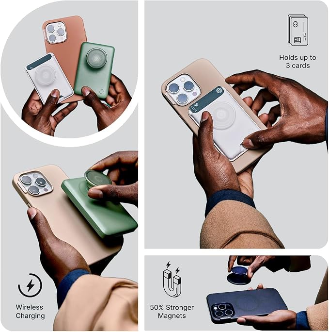 PopSockets iPhone 16/17E Phone Case with MagSafe- Spotlight Dots | Magnetic, Wireless Charging, Camera & Drop Protection, Phone, Women, Electronic Accessories, For iPad/Kindle/iPhone/Android